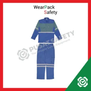 Wearpack Safety IMJ Setelan Kombinasi Biru Abu