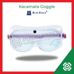 Kacamata Safety Chemical Goggle NP 104 Clear Lens Blue Eagle