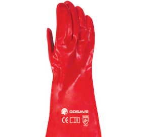 Sarung Tangan GoSave PVC Merah 16 Inch